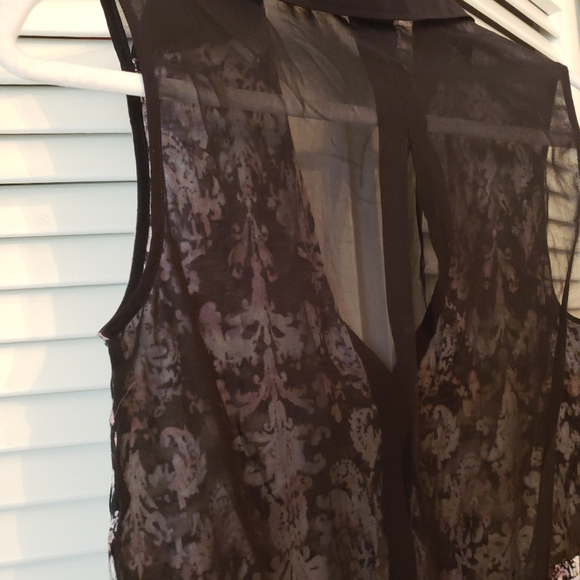 Cooperative Button Down Blouse SZ XS Black - Picture 9 of 10